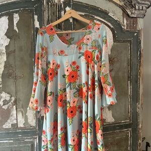 HP🎉Like NEW!! Anthro Rifle Paper Co. Fluttered Blooms Dress
